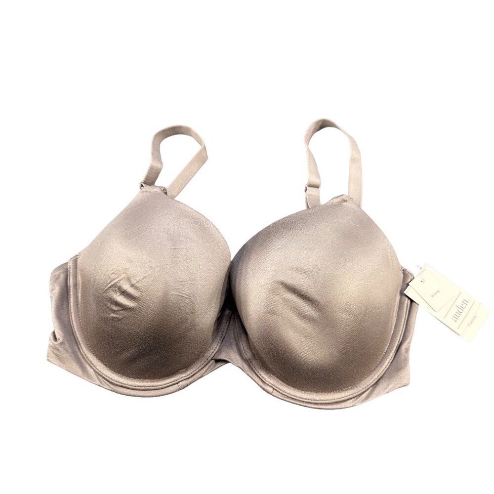 Auden Women's Size 34DD Nursing Bra T-Shirt Full Coverage Rocket City Gray New